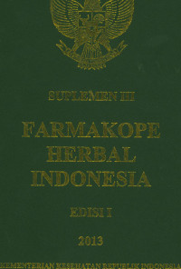 Image of Suplemen III Farmakope Herbal Indonesia