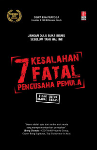 7 Kesalahan Fatal Pengusaha Pemula