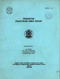 Penuntun Praktikum Kimia dasar