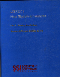 Lisrel 8 : New Statistical Features