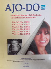 The American Journal of Orthodontics and Dentofacial Orthopedics Volume 141 No.1 - 5 Tahun 2012