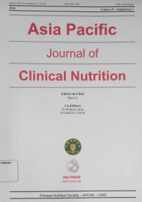 Asia Pacific Journal of Clinical Nutrition Vol. 29 2020