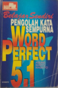Image of Belajar Sendiri Pengolah Kata Sempurna