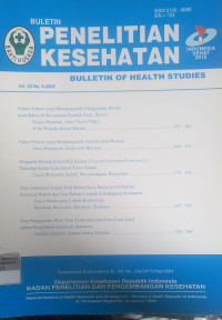 Buletin Penelitian Kesehatan Vol. 33 . Nomor. 4