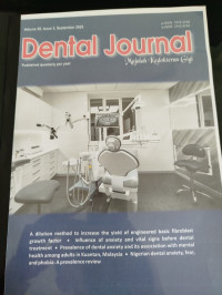 Image of Dental Jurnal: Majalah Kedokteran Gigi
