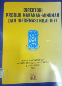 Image of Direktori Produk Makanan Minuman dan Informasi Nilai Gizi