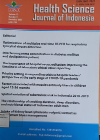 Health Science Journal of Indonesia Vol. 12 Nomor. 2