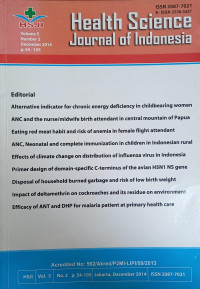 Health Science Journal of Indonesia Vol. 5 Nomor. 2