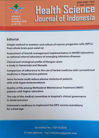 Health Science Journal of Indonesia Vol. 9 Nomor. 2