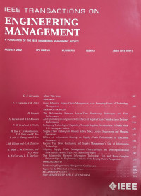 IEEE Transaction on Enginering Management Vol. 49 Nomor. 3
