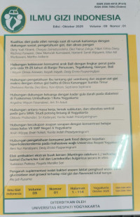 Image of Ilmu Gizi Indonesia Vol. 09 No.01 Oktober 2025