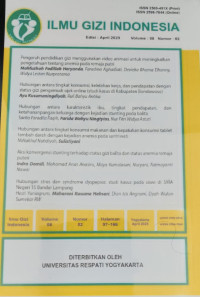 Image of Ilmu Gizi Indonesia Vol. 08 No.02 April 2025