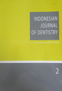 Indonesia Journal Of Dentistry Vol 13 No.2 Ed. Khusus XIV/2006