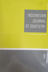 Indonesia Journal Of Dentistry Vol 13 No.3  Ed. Khusus XIV/2006