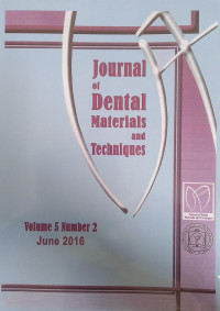 Journal Of Dental Materials and Techniques Vol. 5 No.2