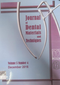Journal Of Dental Materials and Techniques Vol. 5 No.4