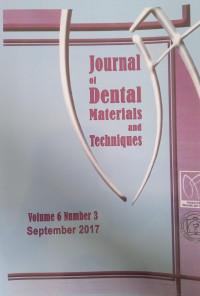 Journal Of Dental Materials and Techniques Vol. 6 No.1