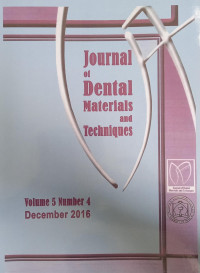 Journal Of Dental Materials and Techniques Vol. 6 No.2