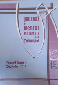 Image of Journal Of Dental Materials and Techniques Vol. 6 No.4