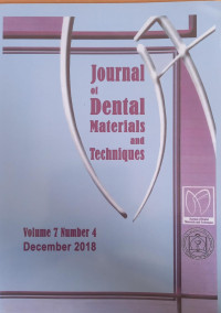 Journal Of Dental Materials and Techniques Vol. 7 No.4