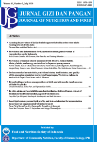 Jurnal Gizi dan Pangan Vol. 15 No. 2 July Tahun 2020