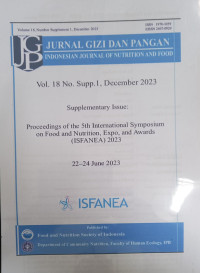 Jurnal Gizi dan Pangan Vol. 17 No. 1  March  Tahun 2022