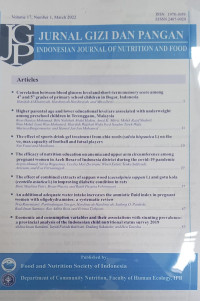 Jurnal Gizi dan Pangan Vol. 17 No. 2 July Tahun 2022