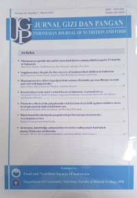 Jurnal Gizi dan Pangan Vol. 18 No. 1 March Tahun 2023