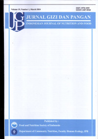Jurnal Gizi dan Pangan Vol. 19 No. 1 March Tahun 2024