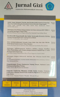 Image of Jurnal Gizi Vol. 14 No.2 November Tahun 2025
