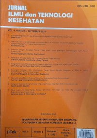 Jurnal Ilmu dan Teknonologi Kesehatan Vol. 4 Nomor. 1