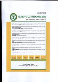 Jurnal Ilmu Gizi Indonesia Edisi Februari 2023 Vol 6 No 2