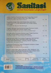 Jurnal Kesehatan Lingkungan(Sanitasi) Vol. 4 No.3