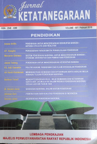 Jurnal Ketatanegaraan Vol. 007/Pebruari 2018