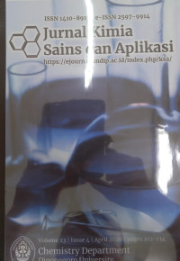 Jurnal Kimia Sains dan Aplikasi Vol. 23 Issue 4 April 2020