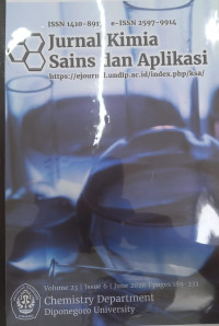 Jurnal Kimia Sains dan Aplikasi Vol. 23 Issue 6 June 2020