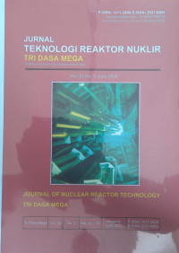 Jurnal Teknologi Reaktor Nuklir Tri Dasa Mega  Vol. 22 No.2 June 2020