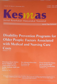 Kesmas (Nasional Public Health Journal) Vol. 10 Nomor 2