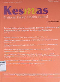 Kesmas (Nasional Public Health Journal) Vol. 13 Issue 1