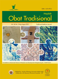 Majalah Obat Tradisional Vol 26 No 2 2021