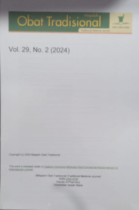 Majalah Obat Tradisional Vol 29 No 2 (2024)
