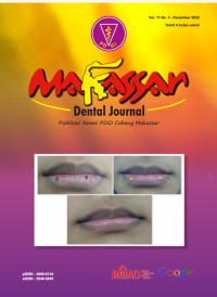 Makasar Dental Journal Vol.11 No.3 2022