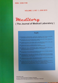 Meditory (The Journal Of Medical Laboratory) Vol. 3, Nomor.1