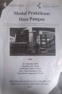 Modul Praktikum : Ilmu Pangan