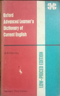 Image of Oxford advanced learner\'s dictionary of current English