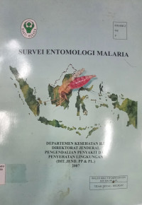 Image of Pedoman Survei Entomologi Malaria