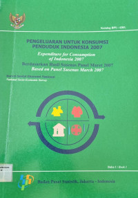 Pengeluaran Untuk Konsumsi Penduduk Indonesia 2007