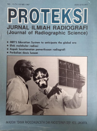 Proteksi (Jurnal Ilmiah Radiografi) Nomor.10  Th XIII Mei 1997