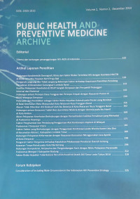 Public Health And Preventive Medicine Archive Vol. 2  Nomor 2