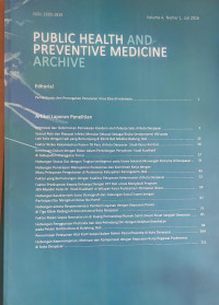 Public Health And Preventive Medicine Archive Vol. 4  Nomor 1